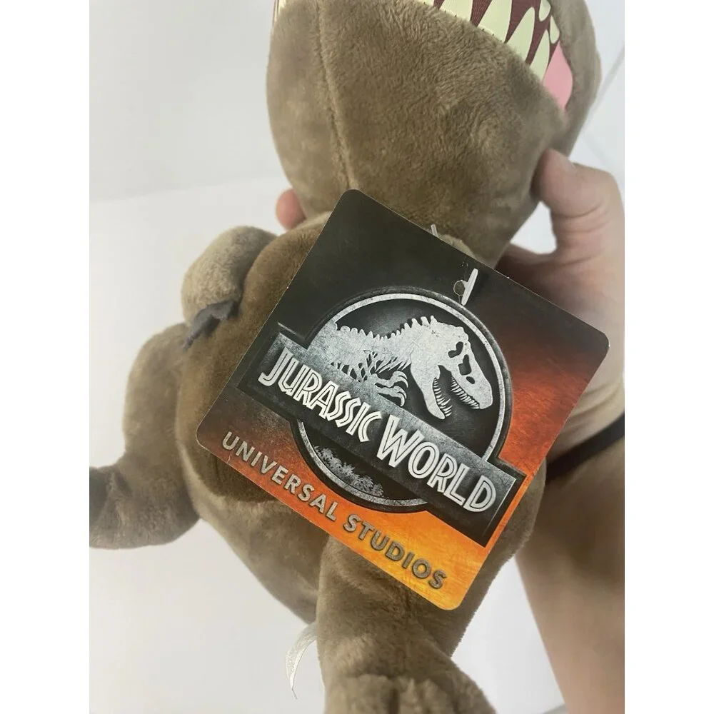 Universal Studios Jurassic World‎ T-Rex Brown Dinosaur  Plush Toy W Tag